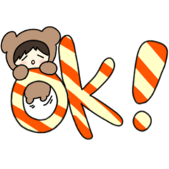 [LINEスタンプ] 着ぐるみクマさん！？