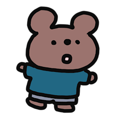 [LINEスタンプ] くまベアくん