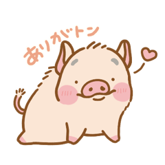 [LINEスタンプ] mipig × ブタさんスタンプ