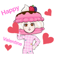 [LINEスタンプ] Happy☆Valentine 愛をお届け♡