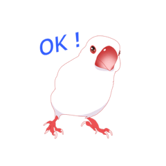 [LINEスタンプ] 白文鳥のピッチちゃんスタンプ