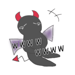 [LINEスタンプ] 悪魔になりたい ゆるかわあくま