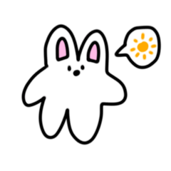 [LINEスタンプ] うさぎ喋りませんので