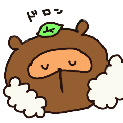 [LINEスタンプ] コダヌキのおかお