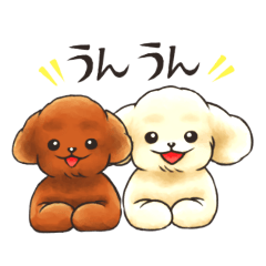 [LINEスタンプ] 犬のトイプースタンプ