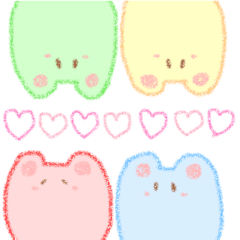 [LINEスタンプ] ふわふわ すたんぷその2