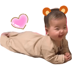 [LINEスタンプ] 首がすわったキウイさん