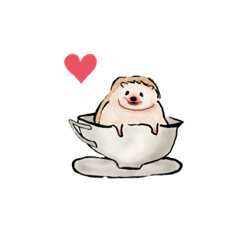 [LINEスタンプ] かわいいハリネズミ2ふれあい自由hedgehog