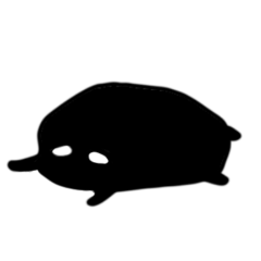 [LINEスタンプ] 気持ちを代弁してくれる黒い物体ちゃん