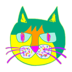 [LINEスタンプ] カラフルネコチャーン