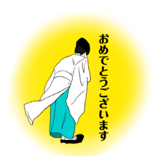 [LINEスタンプ] 丁寧でカラフルな神主/神職さん