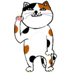 [LINEスタンプ] 三毛猫ケミオの愉快なスタンプ