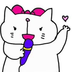 [LINEスタンプ] 鼻の高いねこのスタンプ。