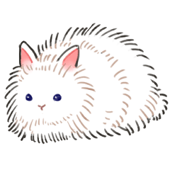 [LINEスタンプ] ふわふわもふもふライオンラビット