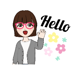 [LINEスタンプ] 英語でごあいさつ(English)