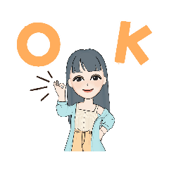 [LINEスタンプ] 愛ちゃん。