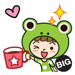 [LINEスタンプ] カエルさんだよ【BIG】