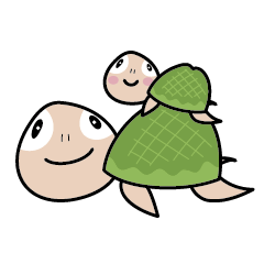 [LINEスタンプ] 地域の活動を応援するカメ