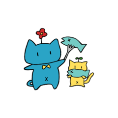 [LINEスタンプ] おはなねこ  ふたばねこ