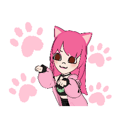 [LINEスタンプ] ピンク色好き女子のスタンプ