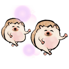 [LINEスタンプ] かわいいハリネズミ4小さな行動編hedgehog