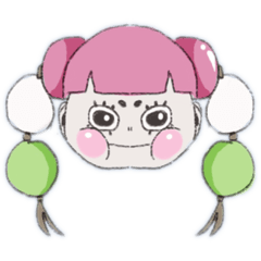 [LINEスタンプ] 花見団子ちゃん