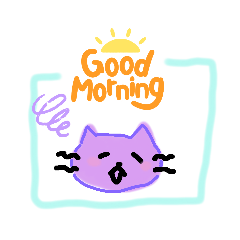 [LINEスタンプ] カラフルなにゃんこ