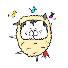 [LINEスタンプ] エビフライ猫