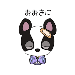 [LINEスタンプ] フレンチブルドッグのたまきさん 1