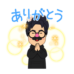 [LINEスタンプ] 鼻メガネっち