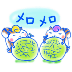 [LINEスタンプ] まえがみくるりんリス 繰り返し言葉2