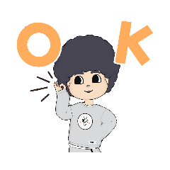 [LINEスタンプ] 髪の毛もさもさ