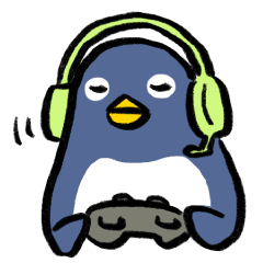 [LINEスタンプ] ゆるゲーマーなペンギンたち