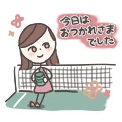 [LINEスタンプ] バドミントン女子のスタンプ