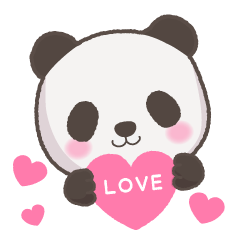 [LINEスタンプ] 【愛を込めて】子パンダのポップの画像（メイン）