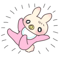 [LINEスタンプ] ママとベイビーうさぎちゃん