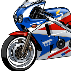 [LINEスタンプ] 400ccスポーツバイク7(車バイクシリーズ)