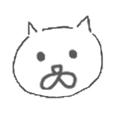 [LINEスタンプ] 地元の猫(白)