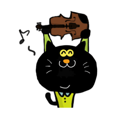 [LINEスタンプ] バイオリンな猫