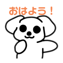 [LINEスタンプ] 【マルチーズのころん】毎日使える挨拶♪