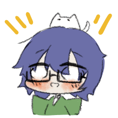 [LINEスタンプ] ふわふわくんと猫っぽいさん