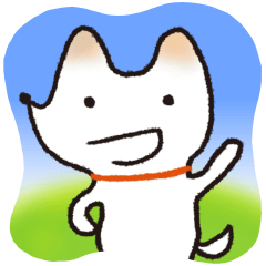 [LINEスタンプ] しろいぬハルちゃんスタンプ