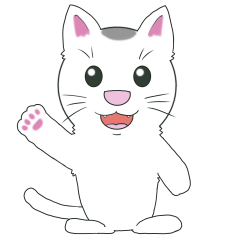 [LINEスタンプ] 白猫のシロ 敬語編の画像（メイン）