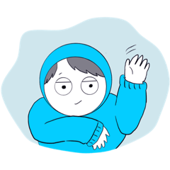 [LINEスタンプ] パーカー系だらだらモンスター・だちゃん