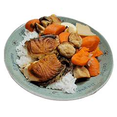 [LINEスタンプ] 食品シリーズ : おじいちゃんの料理