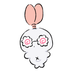 [LINEスタンプ] えびうさぎだよ