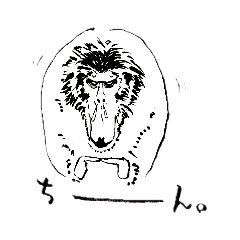 [LINEスタンプ] 筆で描いたやつ