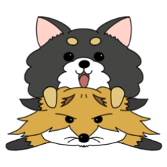 [LINEスタンプ] ごんぎつね（あいさつ編）