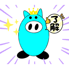 [LINEスタンプ] お絵描きブタ(KOKOTOWN.JPスタンプ)