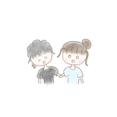 [LINEスタンプ] ふたりの日常(ふわふわ)